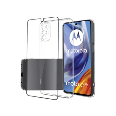 EFM Elements Bundle Pack - Case and Screen for Motorola G22 - Clear
